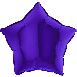 Plain Purple Star 20" Balloon