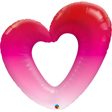 Cutout Heart Supershape Foil Balloon