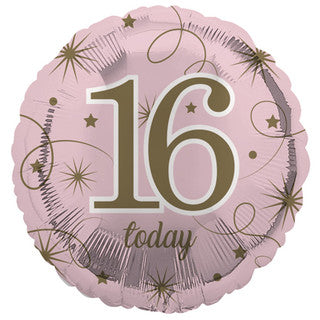 Age 16 Sparkle/ Stars 18" Foil Balloon