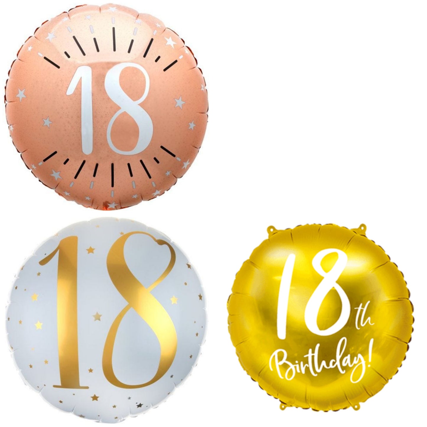 Age 18 Rose and Gold 18" Foil Balloon