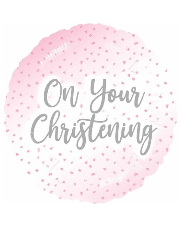 Christening 18" Foil Balloon
