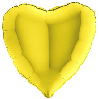 Plain Heart Yellow/ Gold/ Rose 18" Balloon