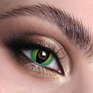 Mesmereyez Green Dragon Contact Lenses- One Day Use