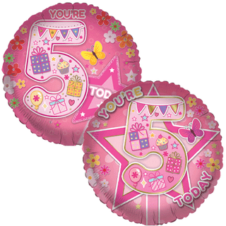 Age 5 Character 18" Foil Balloon
