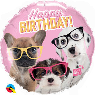 Birthday Dogs 18" Foil Balloon