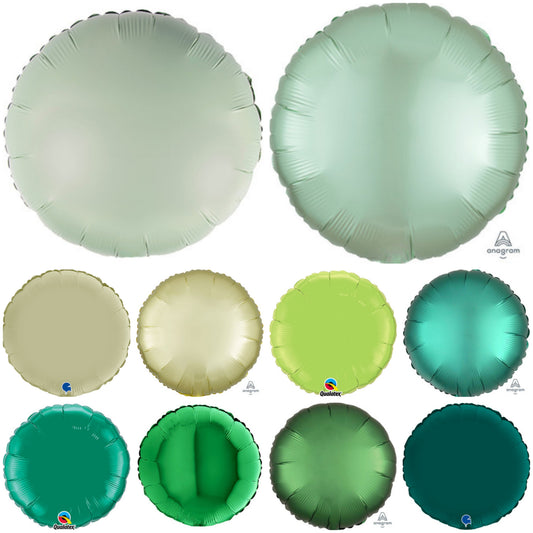 Plain Round Green 18" Balloon