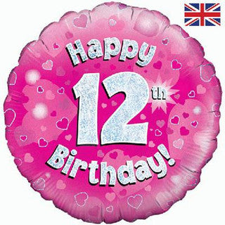 Age 12 Sparkle/ Character 18" Foil Balloon