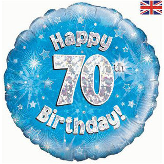 Age 70 Sparkle/ Dotted Glitz 18" Foil Balloon