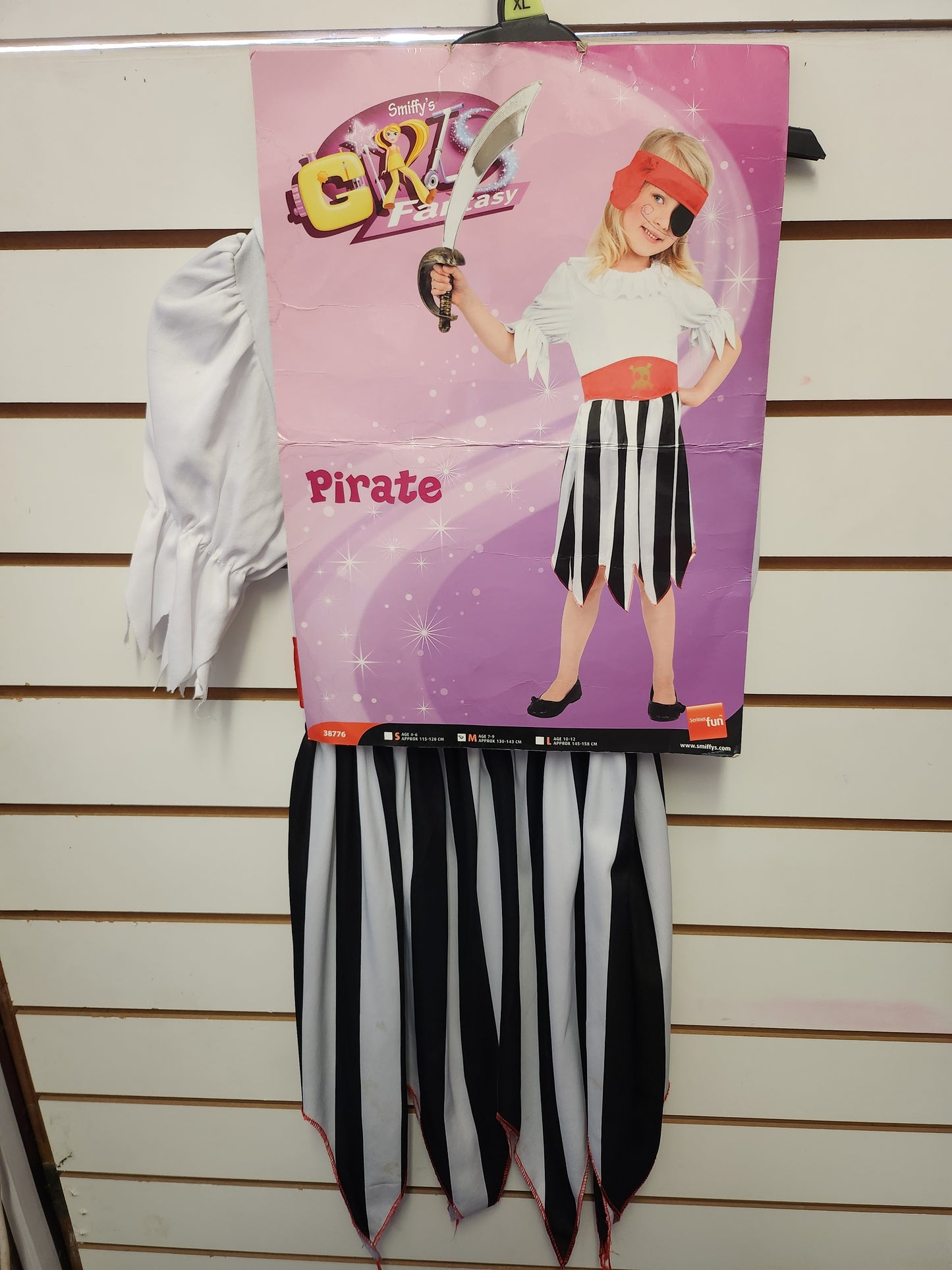 Classic Pirate Girl Child Costume 7-9