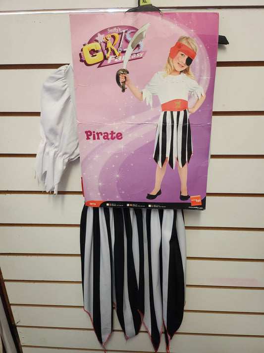 Classic Pirate Girl Child Costume 7-9