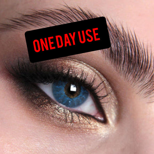 Mesmereyez Zeus Blue Contact Lenses- One Day Use