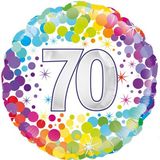 Age 70 Coloured 18" Foil Balloon