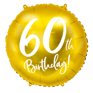 Age 60 Rose and Gold 18" Foil Balloon
