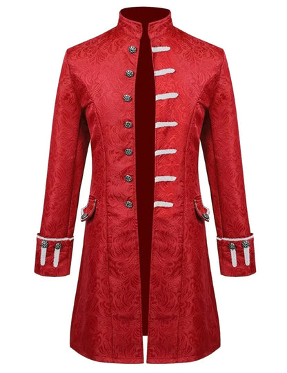🌟New🌟 Deluxe Gothic/ Steampunk/ Pirate Jacket Red Costume