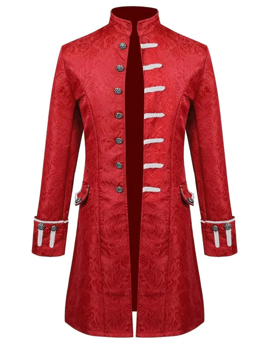 🌟New🌟 Deluxe Gothic/ Steampunk/ Pirate Jacket Red Costume