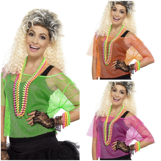 80's Fishnet Top Costume