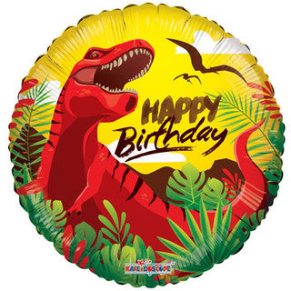 Dinosaur T-Rex Birthday 18" Foil Balloon