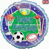 Birthday Multi Sport 18" Foil Balloon