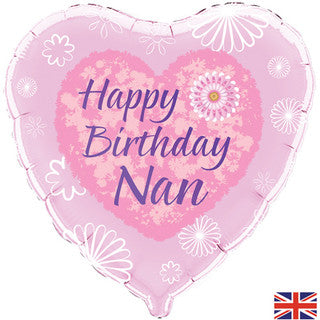 Happy Birthday Nan 18" Foil Balloon