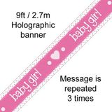 Baby Girl Pink Banner