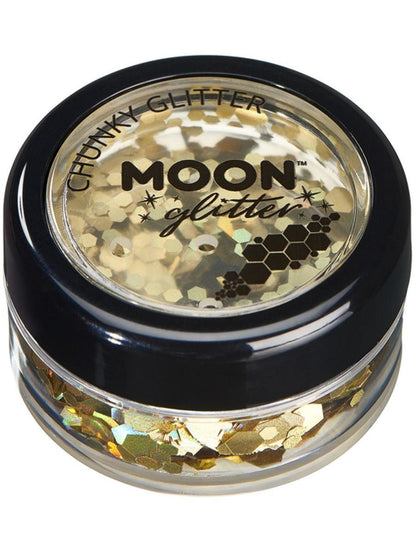 Moon Creations Face and Body Glitter Holographic Chunky Pot