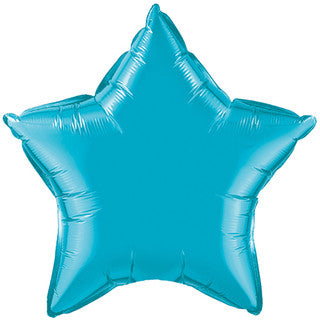 Plain Light Blue Star 20" Balloon