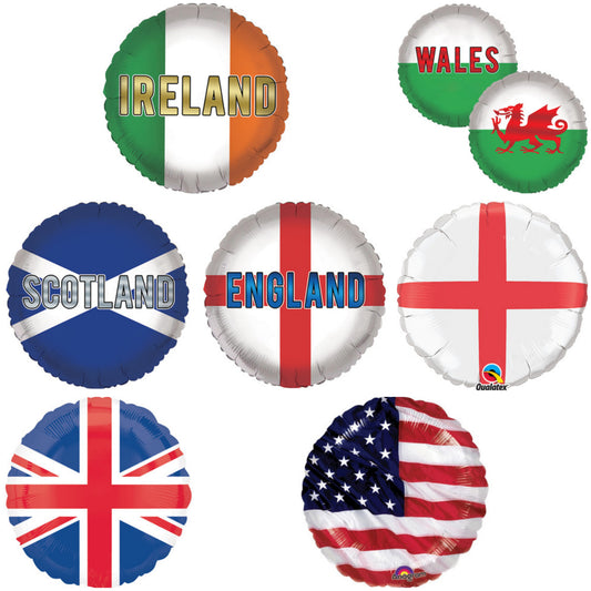 Country Flag 18" Foil Balloon
