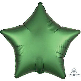 Plain Green Star 20" Balloon