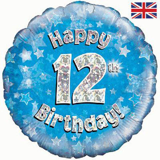 Age 12 Sparkle/ Character 18" Foil Balloon