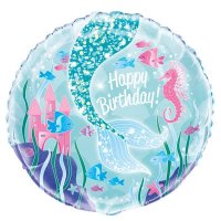 Pink Shimmer Mermaid 18" Foil Balloon