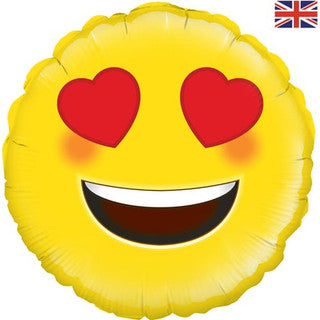Love Eyes Emoji 18" Foil Balloon