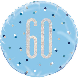 Age 60 Dotted Glitz 18" Foil Balloon