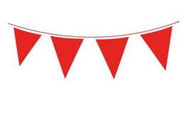 Plain Red Waterproof Bunting