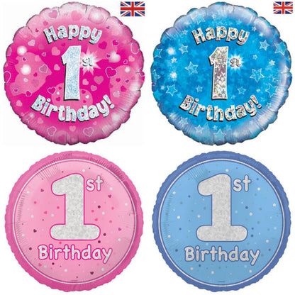 Age 1 Sparkle/ Glitz 18" Foil Balloon