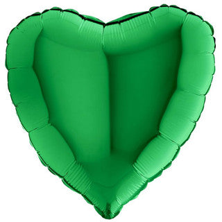 Plain Heart Green 18" Balloon
