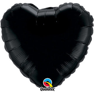 Plain Heart Beige/ Brown/ Black 18" Balloon