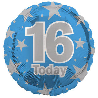 Age 16 Sparkle/ Stars 18" Foil Balloon
