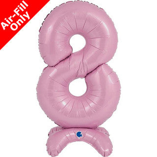 Airfilled Stand-up 25'' Foil Number Balloon Pink
