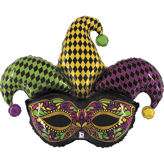 Masquerade Mask Supershape Foil Balloon