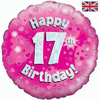 Age 17 Sparkle 18" Foil Balloon