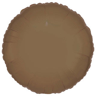 Plain Round Beige/ Brown/ Black 18" Balloon