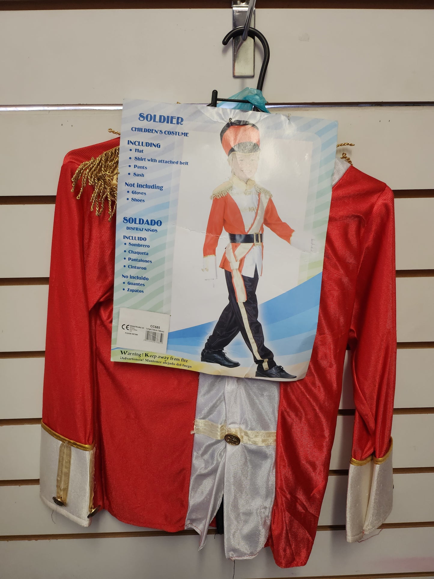 Toy Solider Child Costume 7-10