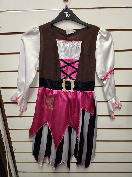 Pink Pirate Child Costume 10-12