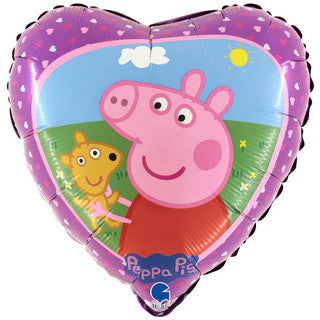 Peppa Pig Heart 18" Foil Balloon