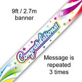 Congratulations Rainbow Banner