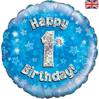 Age 1 Sparkle/ Glitz 18" Foil Balloon