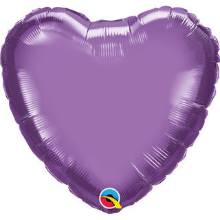 Plain Heart Chrome 18" Balloon