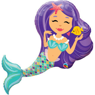 Pretty Mermaid Supershape Foil Balloon