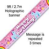 Happy Birthday Rainbow Unicorn Banner
