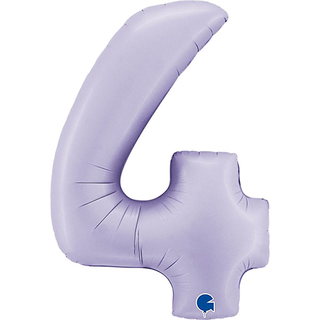Giant Foil Number Balloon Lilac